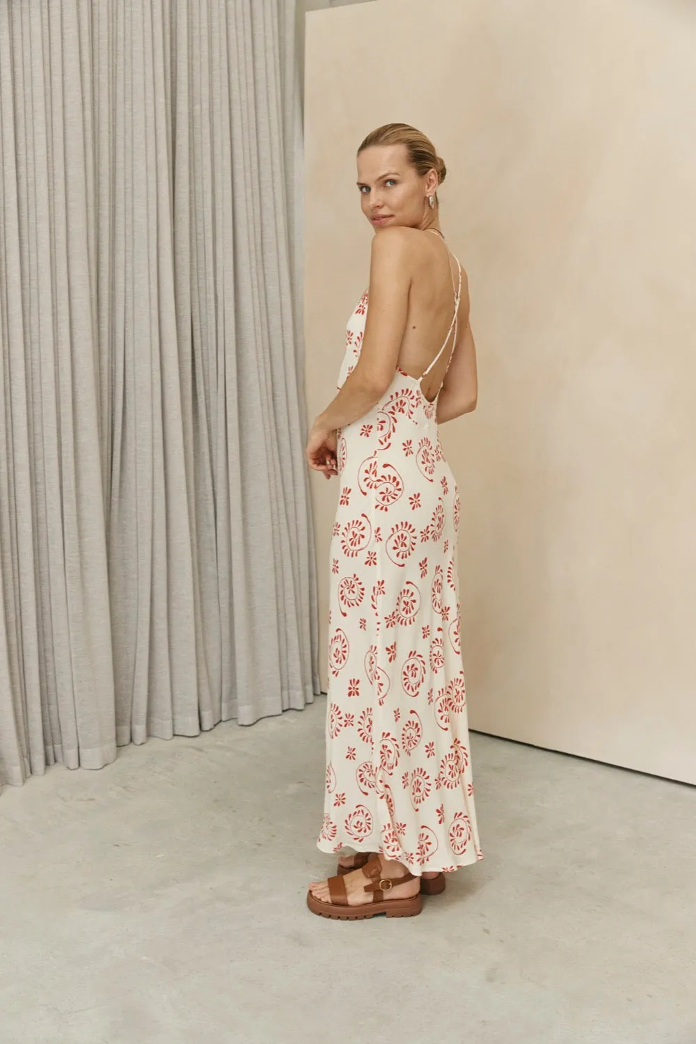 Galleria Bias Cut Maxi Dress Blyss sold by Verge Girl