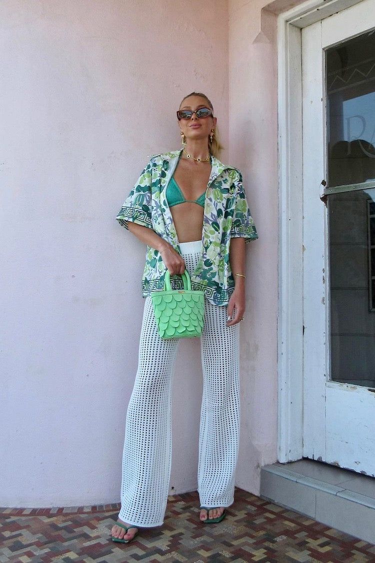 VRG GRL Sun Basking Button Up Shirt // Floral sold by Verge Girl product image thumbnail 3