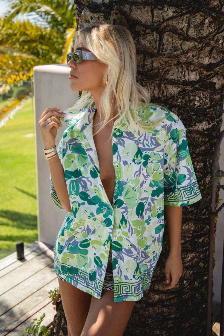 VRG GRL Sun Basking Button Up Shirt // Floral sold by Verge Girl product image thumbnail 6