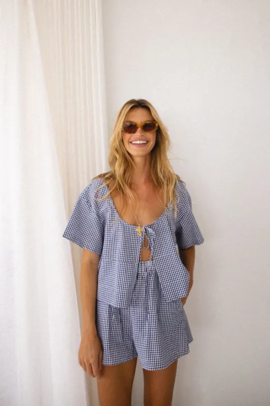 VRG GRL The Sea & I Smock Top // Navy sold by Verge Girl