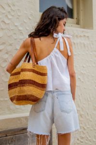 VRG GRL Slow Living Linen Top // White sold by Verge Girl