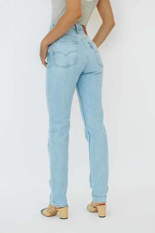 Levi's 70s High Slim Straight Jeans // Light Blue sold by Verge Girl