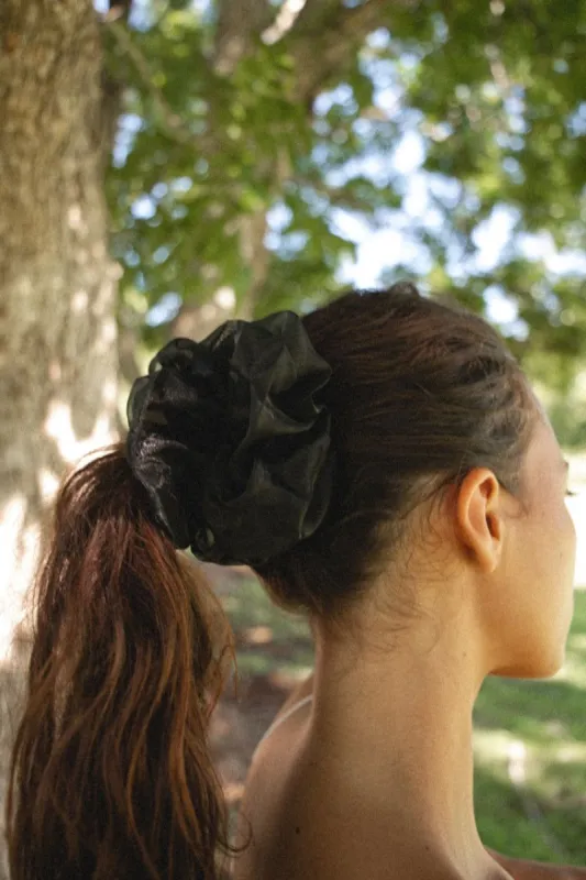 When The Sun Comes Up Scrunchie // Black sold by Verge Girl