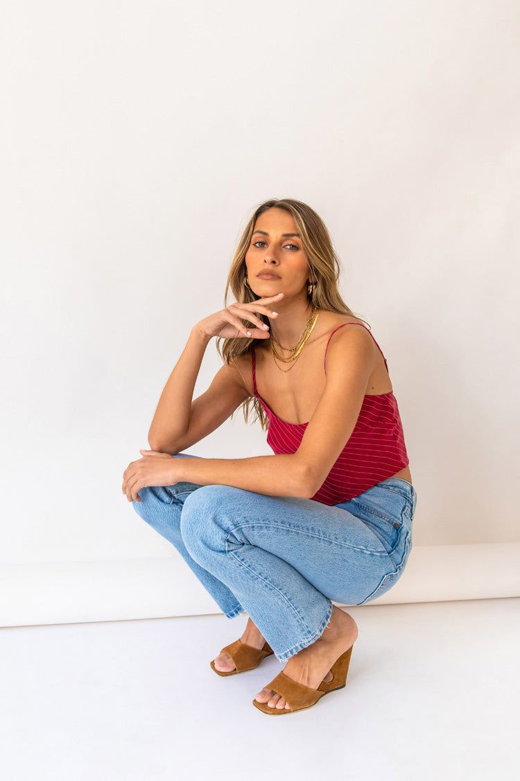 VRG GRL As The World Goes By Cami // Wine sold by Verge Girl product image thumbnail 4