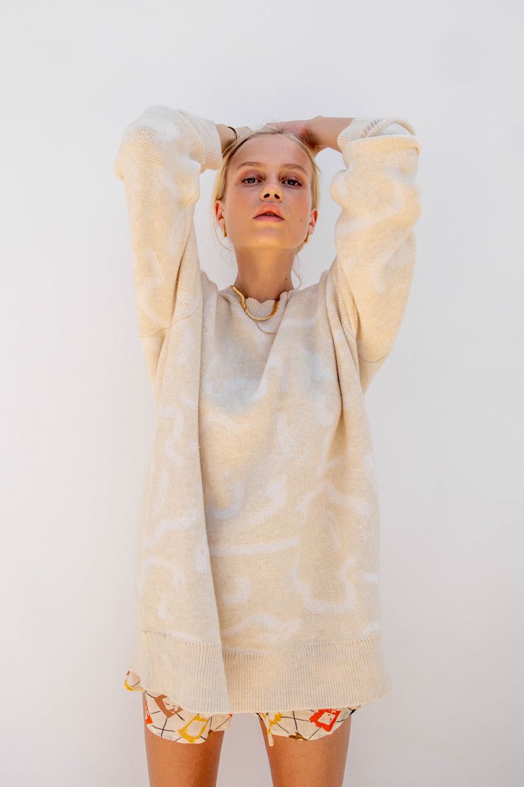 Stella Knit Jumper Cream sold by Verge Girl product image thumbnail 3