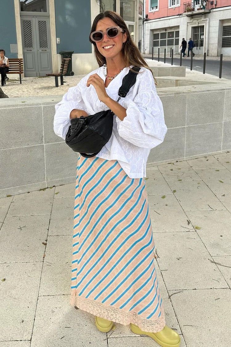 VRG GRL Tularosa Bias Cut Linen Maxi Skirt // Spritz sold by Verge Girl product image thumbnail 3