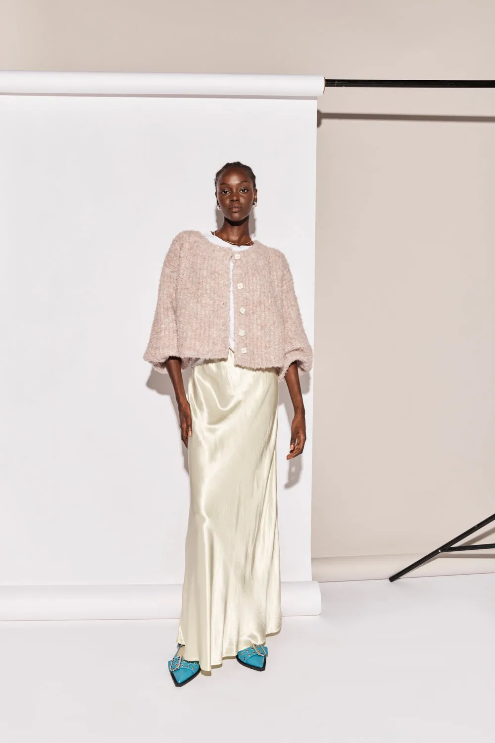 Elsie Knit Cardigan Mauve sold by Verge Girl product image thumbnail 4