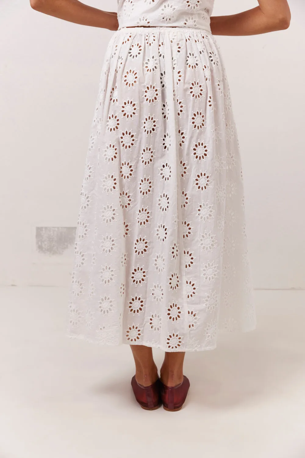 Maisie Midi Skirt Anglaise sold by Verge Girl product image thumbnail 4