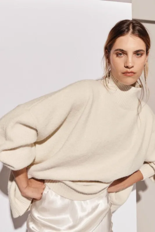 Yumi Knit Jumper Marle sold by Verge Girl