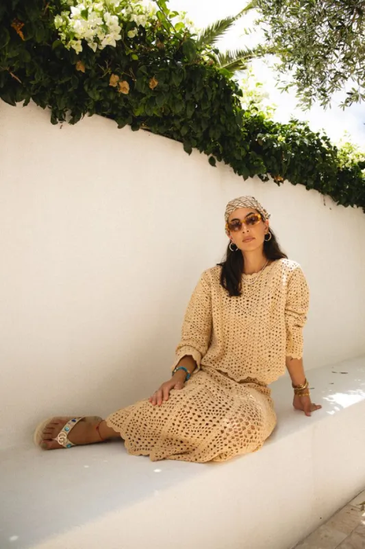 VRG GRL Oasis Crochet Top // Natural sold by Verge Girl