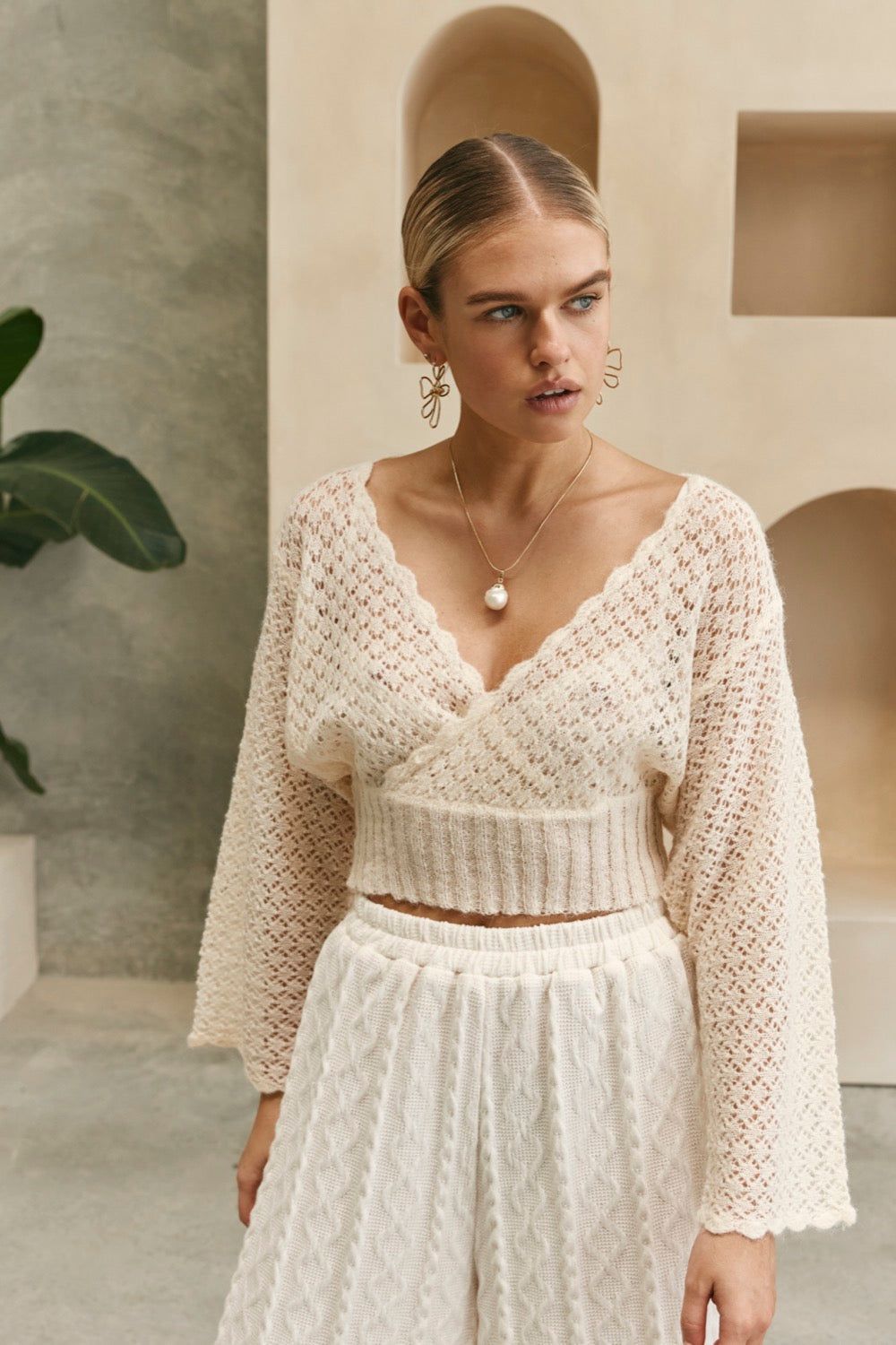 Margot Knit Top Cream sold by Verge Girl product image thumbnail 2