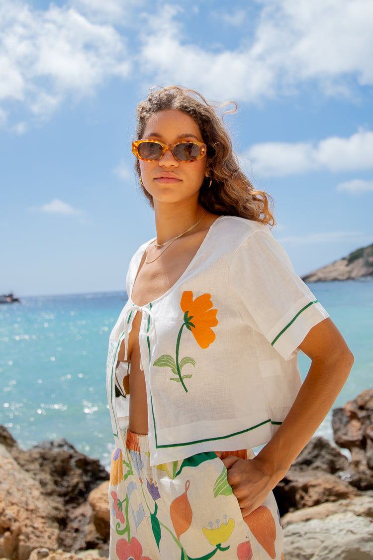 VRG GRL Fleuriste Linen Smock Top sold by Verge Girl product image thumbnail 8