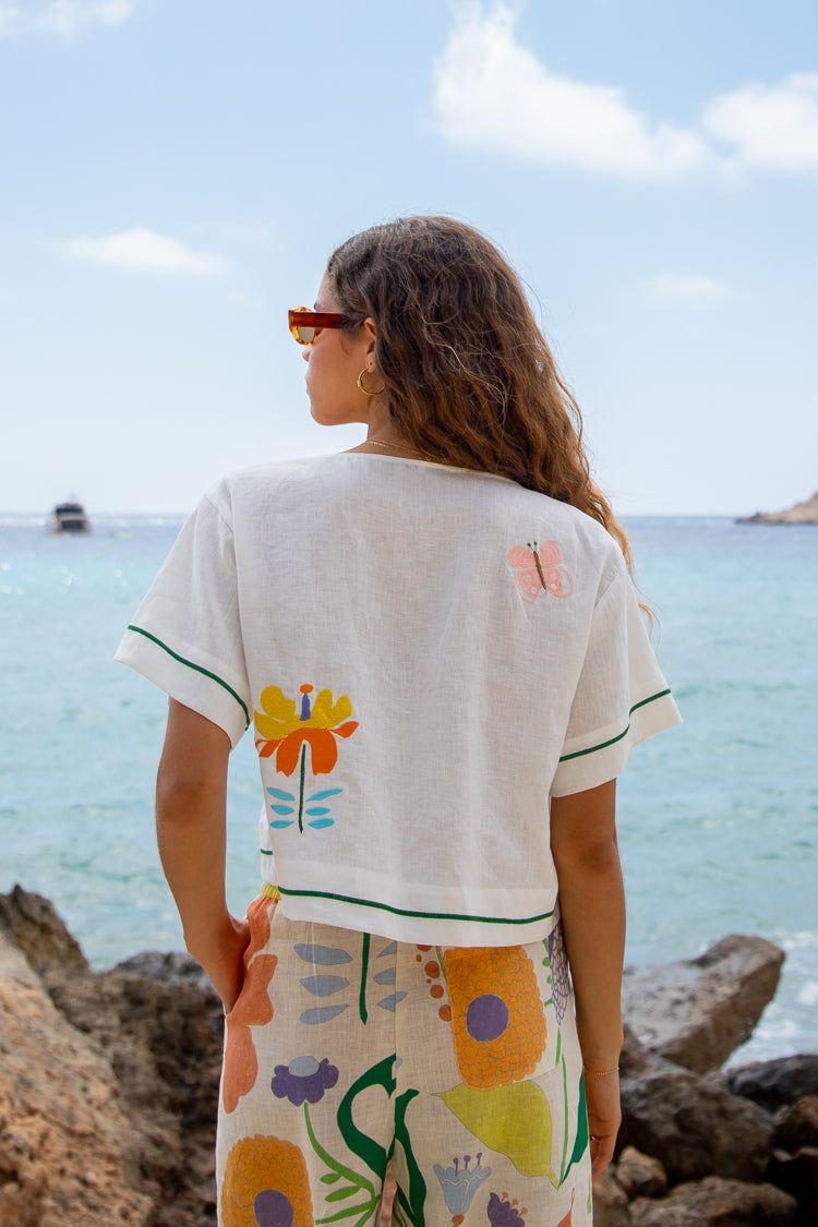 VRG GRL Fleuriste Linen Smock Top sold by Verge Girl product image thumbnail 5