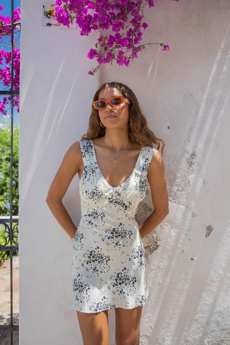 VRG GRL Claudette Bias Cut Mini Dress // Bloom sold by Verge Girl product image thumbnail 6