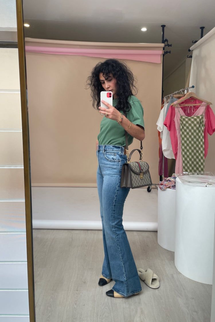Levi's 70s High Flare Jeans // Blue sold by Verge Girl