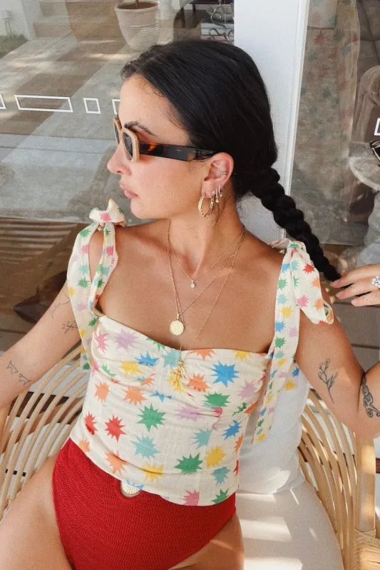 VRG GRL Salty Hair Tie Top // Star sold by Verge Girl