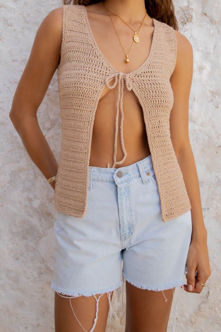 VRG GRL Styling Melody Crochet Top // Mauve sold by Verge Girl product image thumbnail 6