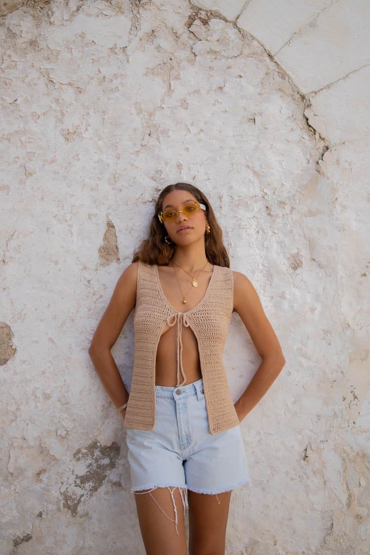 VRG GRL Styling Melody Crochet Top // Mauve sold by Verge Girl product image thumbnail 8