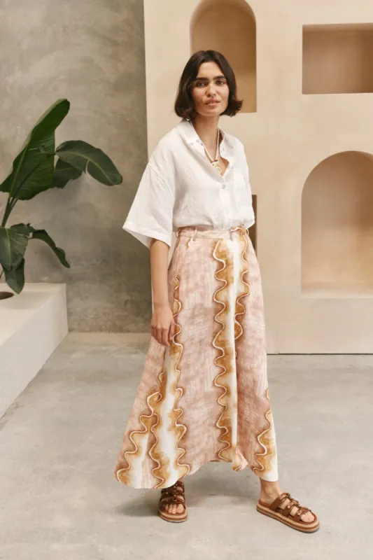 Baja Midi Skirt Matelassé sold by Verge Girl