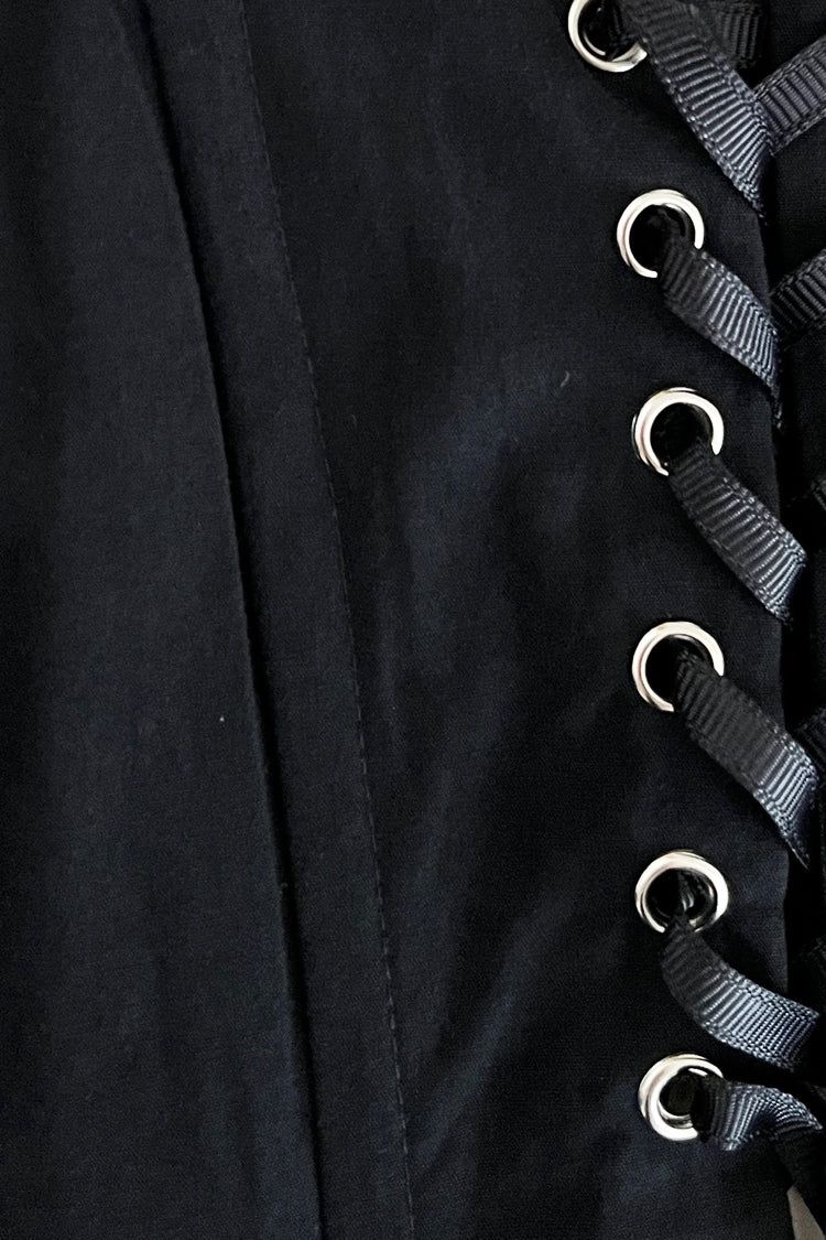 VRG GRL Rue Jean Lace Up Top // Black sold by Verge Girl product image thumbnail 9