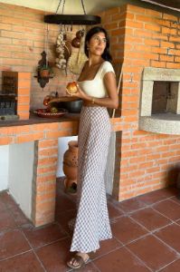 Carmine Bias Cut Maxi Skirt Mauve sold by Verge Girl