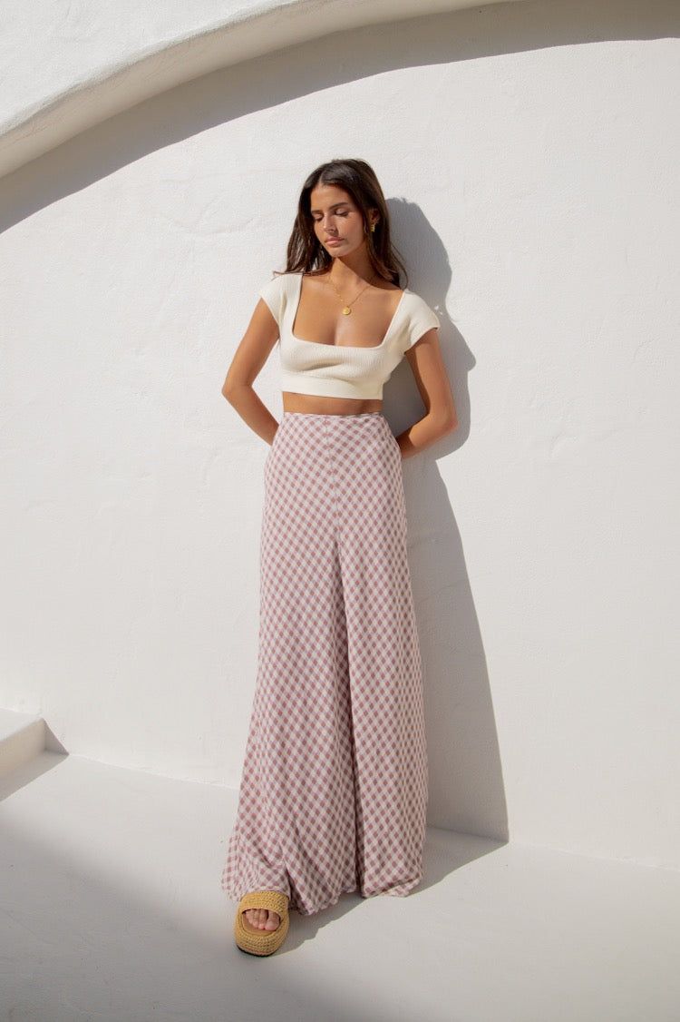 Carmine Bias Cut Maxi Skirt Mauve sold by Verge Girl
