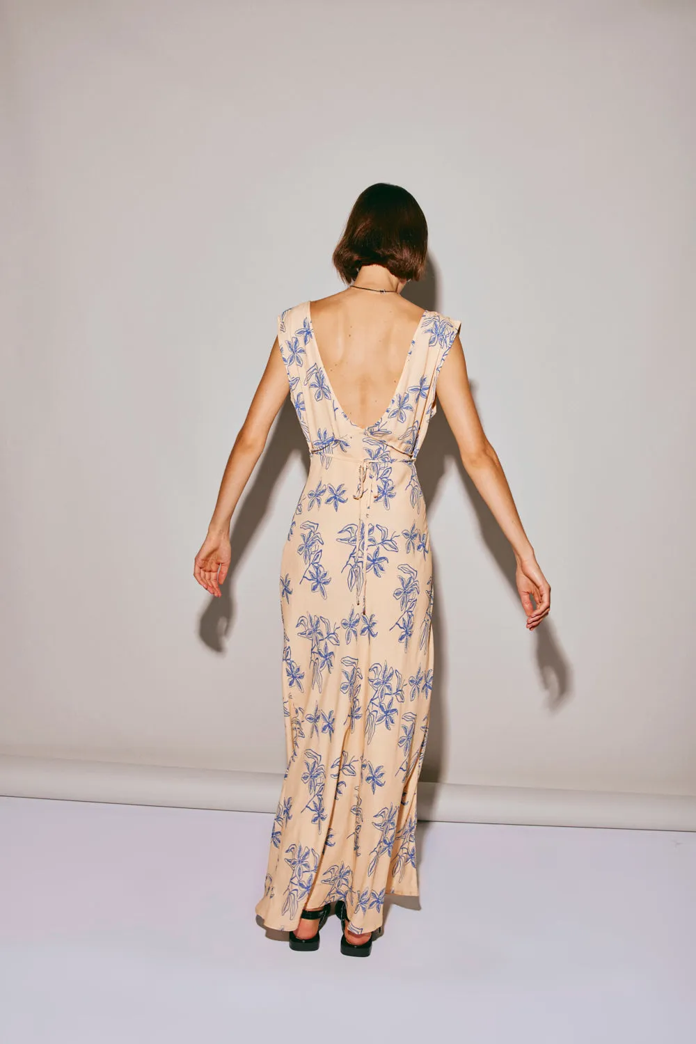 Sunlit Isle Bias Cut Maxi Dress Iris sold by Verge Girl product image thumbnail 2