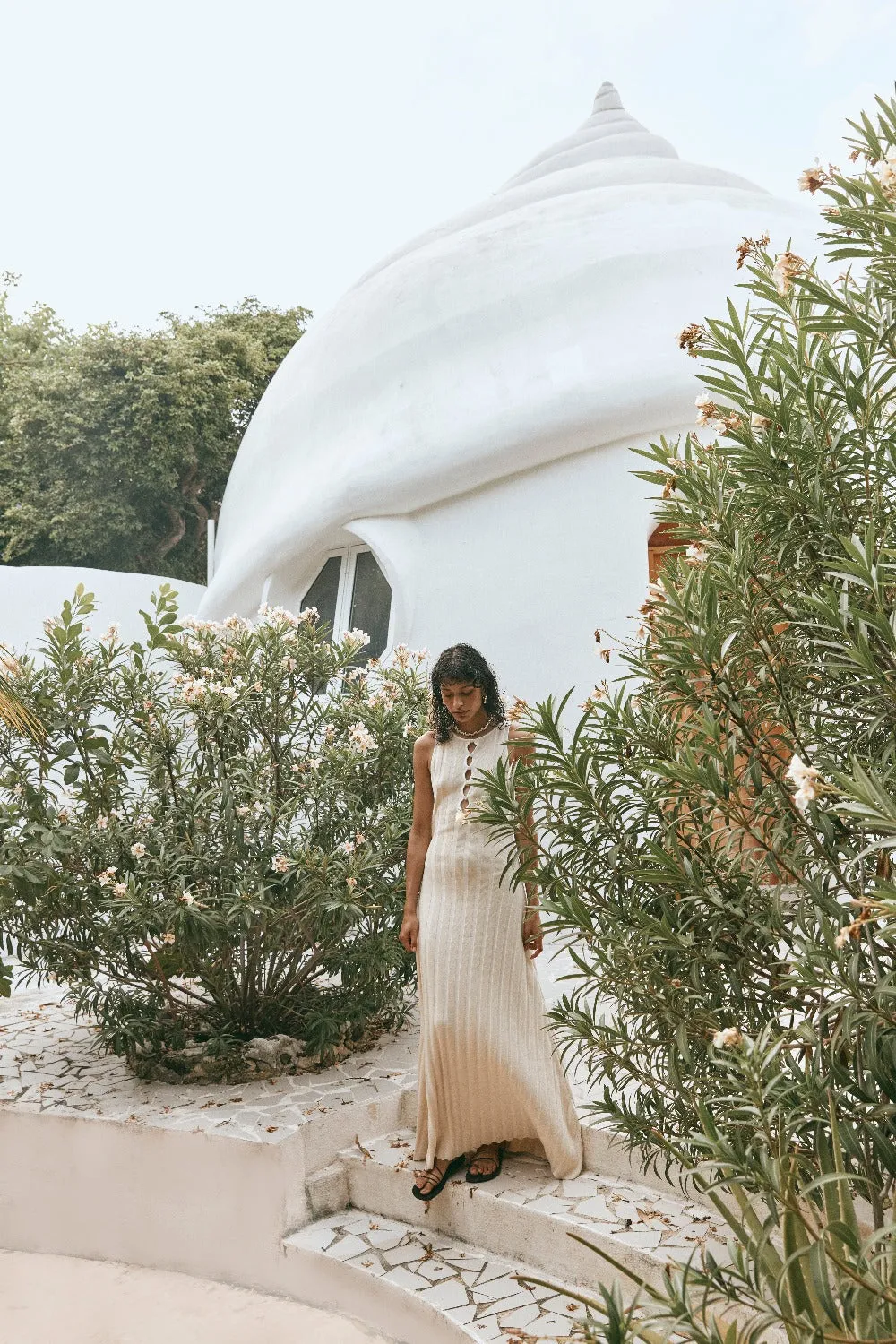 El Mar Knit Maxi Dress Cream sold by Verge Girl product image thumbnail 3