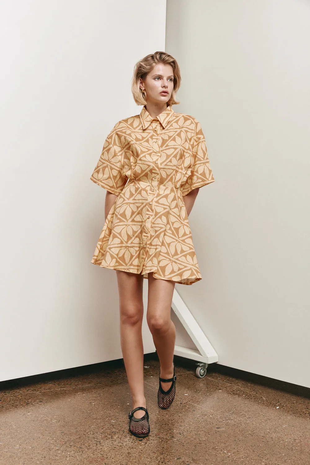 Azzurro Linen Mini Dress Lotus sold by Verge Girl product image thumbnail 2