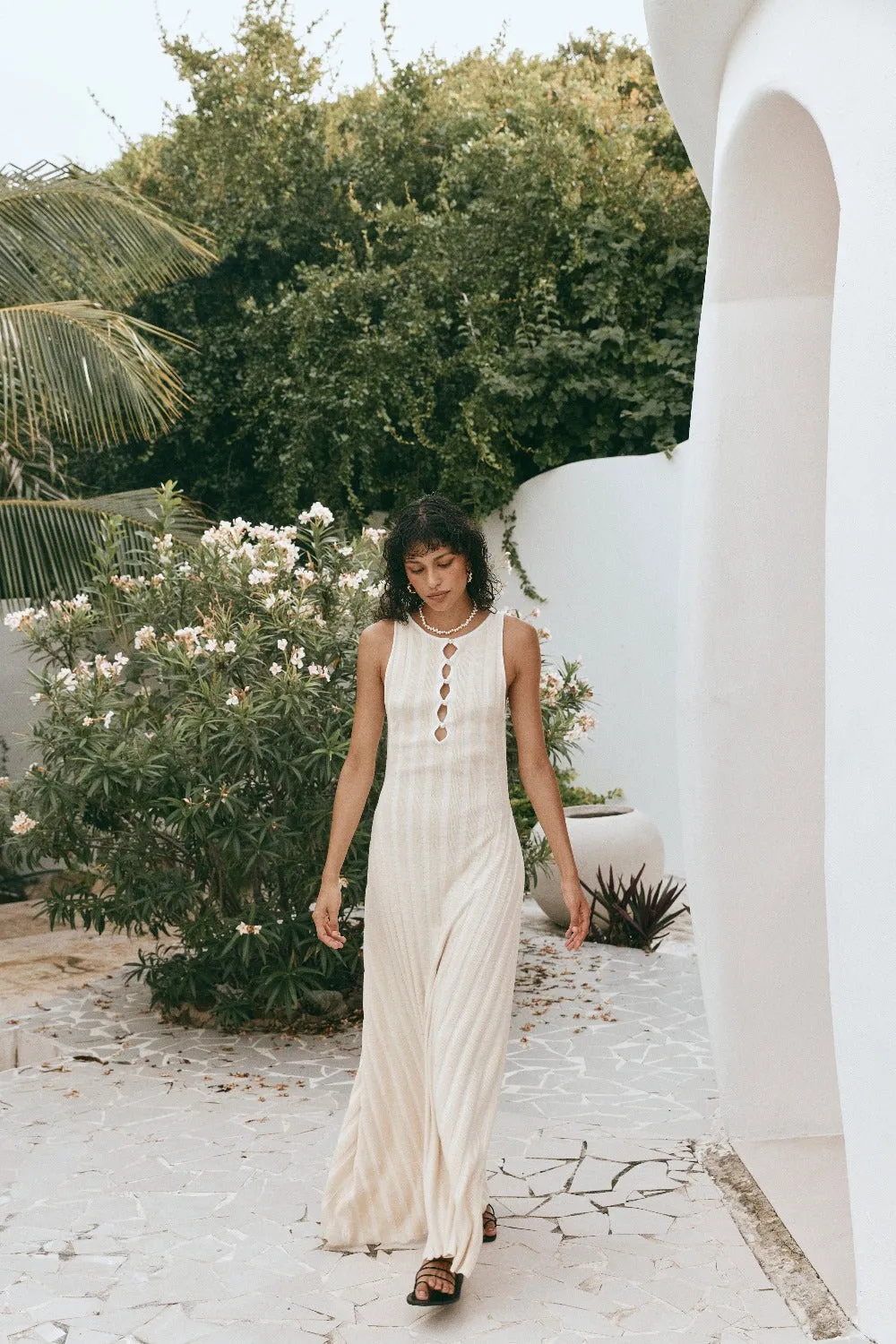 El Mar Knit Maxi Dress Cream sold by Verge Girl product image thumbnail 5