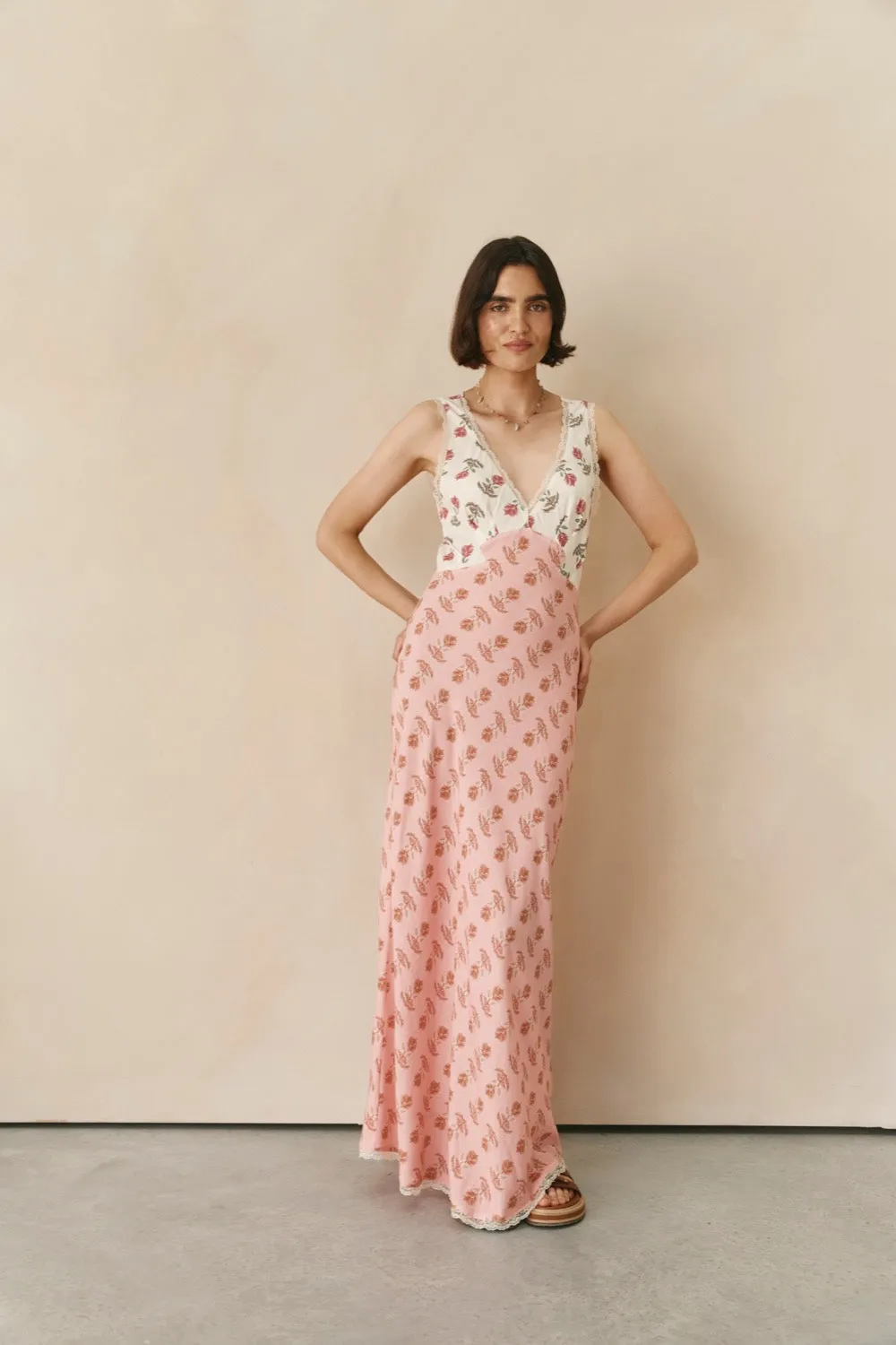 Novella Bias Cut Maxi Dress Boheme sold by Verge Girl