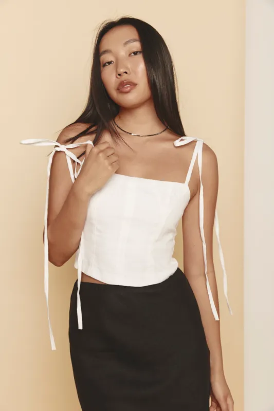 Evalina Top White sold by Verge Girl