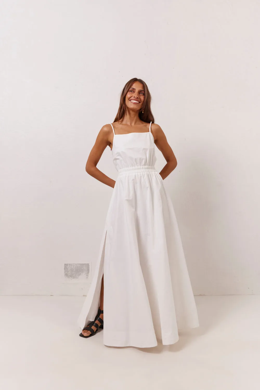 Lou Maxi Dress White sold by Verge Girl