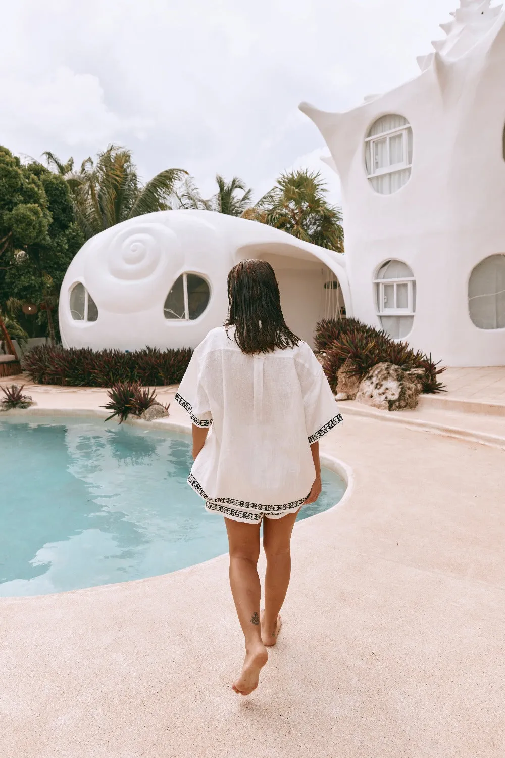 Kaila Linen Shirt Tulip sold by Verge Girl product image thumbnail 3