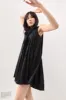 Valeria Linen Mini Dress Black sold by Verge Girl