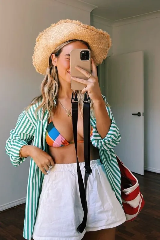 Ocean Dips Shorts White sold by Verge Girl