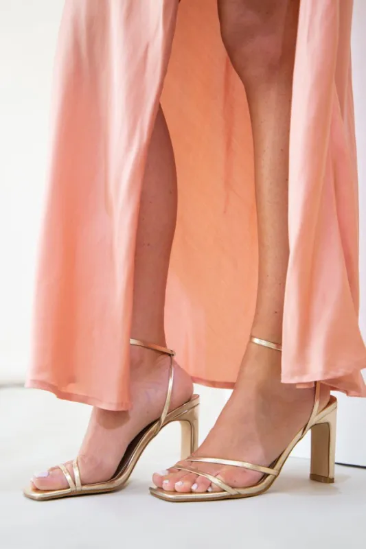 Billini Rellie Heels // Gold sold by Verge Girl