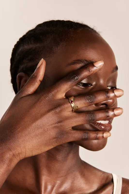 Luna Ring Gold sold by Verge Girl