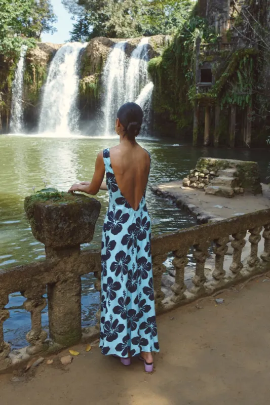 Art Of Bloom Bias Cut Maxi Dress Tropicana sold by Verge Girl