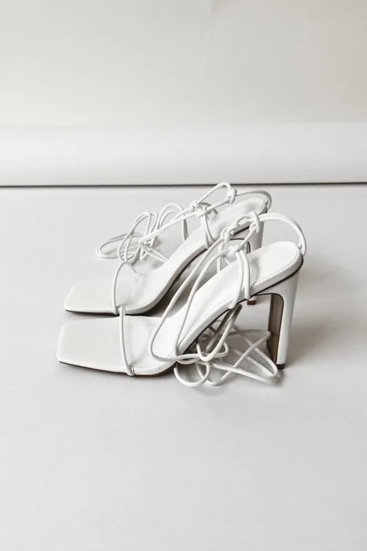 Billini Toniro Heels White sold by Verge Girl