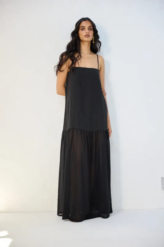 Nora Maxi Dress Black sold by Verge Girl