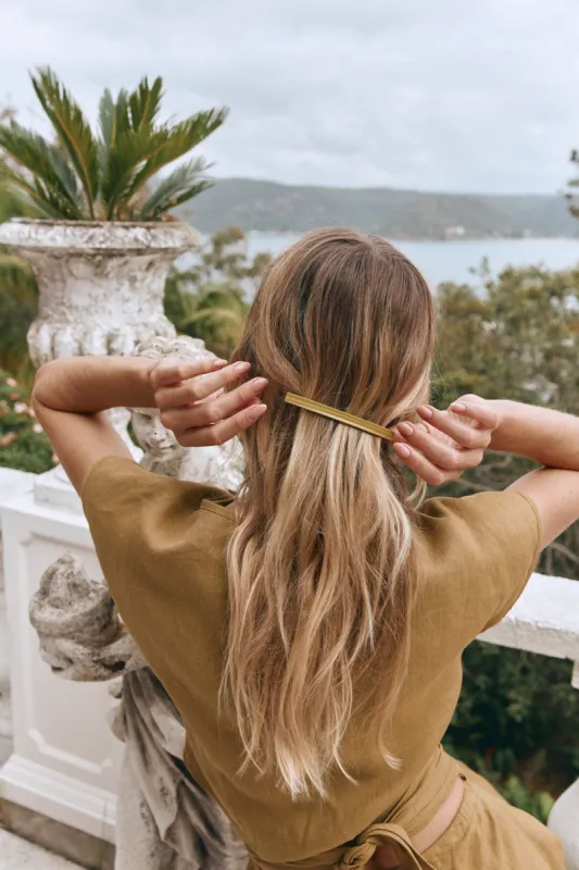 Malone Hair Clip Sage sold by Verge Girl