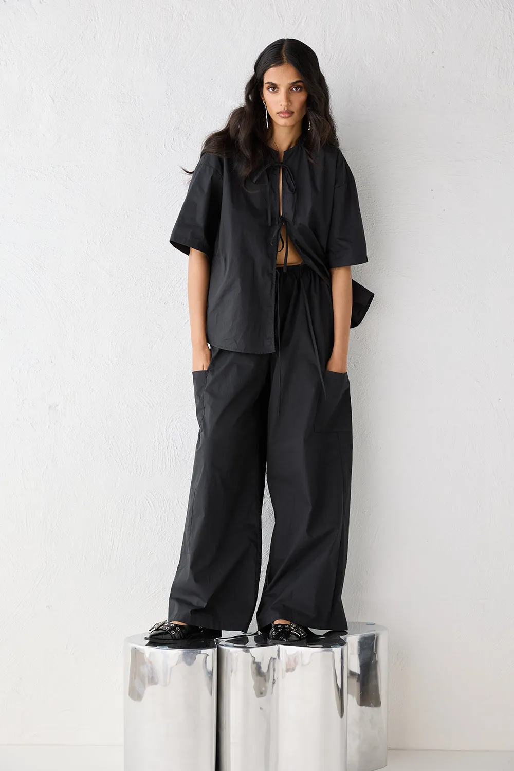 Naomi Smock Top Black sold by Verge Girl product image thumbnail 4