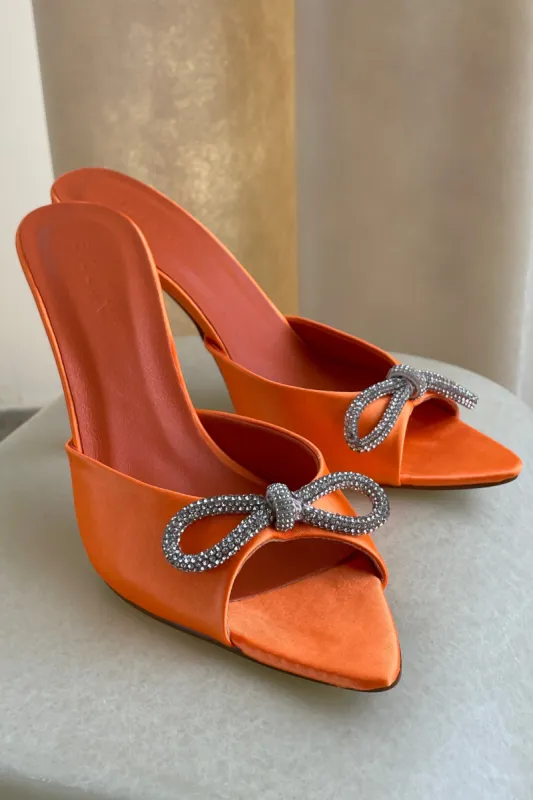 Billini Leilah Heels // Orange sold by Verge Girl