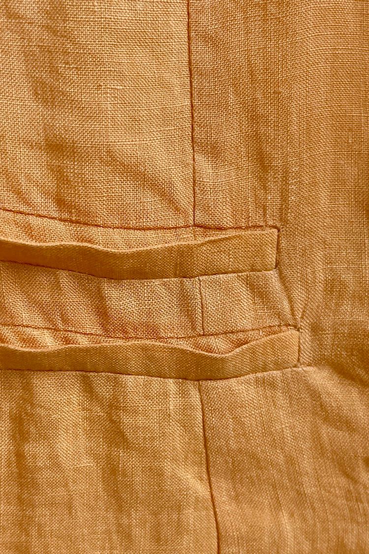 VRG GRL Holiday Feeling Linen Jumpsuit // Mustard sold by Verge Girl product image thumbnail 9