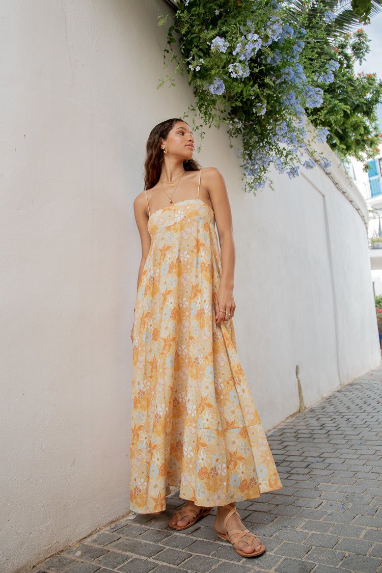 VRG GRL Behati Maxi Dress // Apricot sold by Verge Girl product image thumbnail 2
