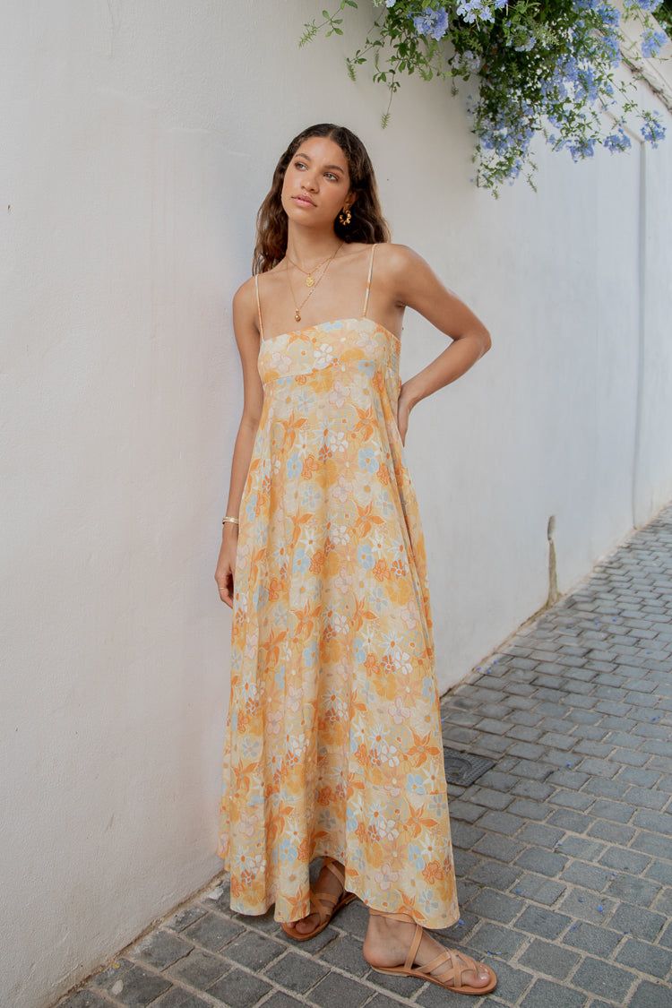 VRG GRL Behati Maxi Dress // Apricot sold by Verge Girl product image thumbnail 6