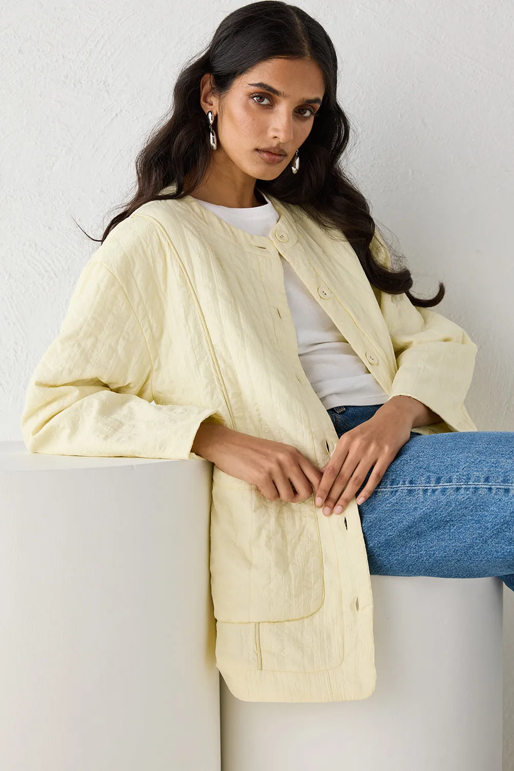 Mona Jacket Butter sold by Verge Girl