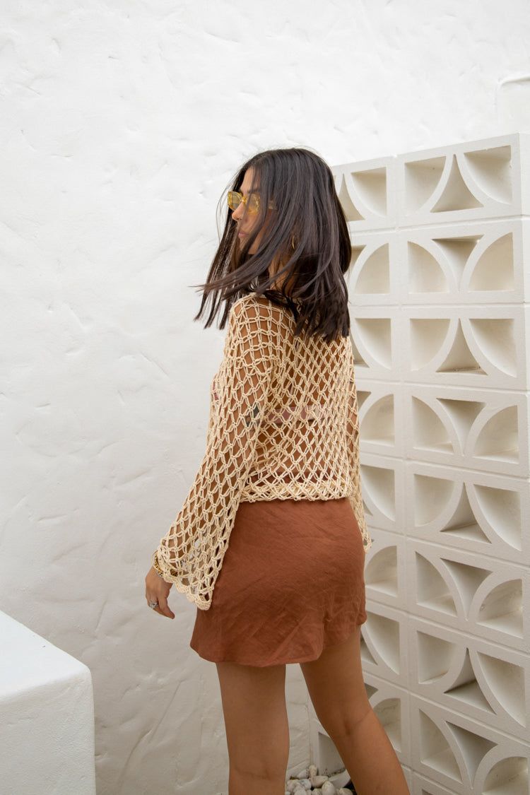 VRG GRL Buena Vista Crochet Top // Natural sold by Verge Girl product image thumbnail 4