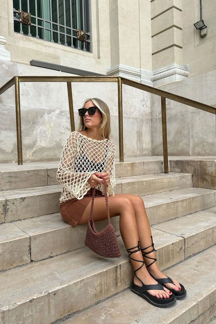 VRG GRL Buena Vista Crochet Top // Natural sold by Verge Girl product image thumbnail 3